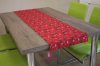Karácsonyi asztali futó 135x35 cm piros