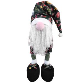   Karácsonyi Manó Orrmanó 50 cm (75 cm) zöld ruhás fiú manó