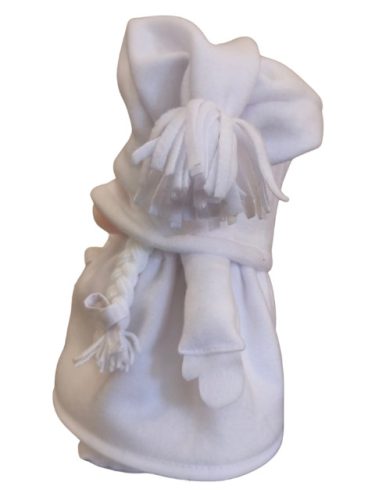 Aztadejó Manó, Orrmanó 30 cm fehér ruhás lány manó