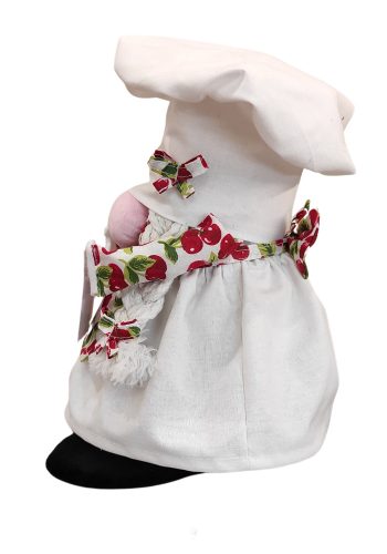 Aztadejó Manó Orrmanó 26 cm szakács lány manó meggyes kötényben