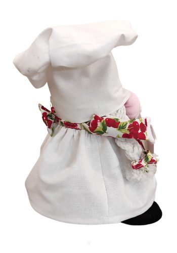 Aztadejó Manó Orrmanó 26 cm szakács lány manó meggyes kötényben