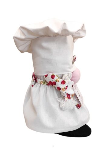 Aztadejó Manó Orrmanó 26 cm szakács lány manó epres kötényben