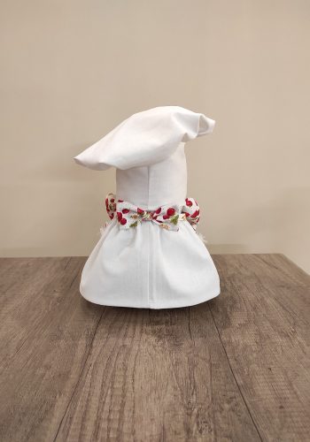 Aztadejó Manó Orrmanó 26 cm szakács lány manó epres kötényben