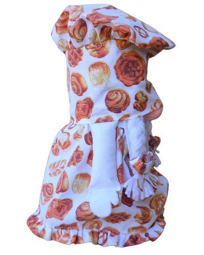 Aztadejó Manó Orrmanó 26 cm szakács lány manó péksütis ruhában