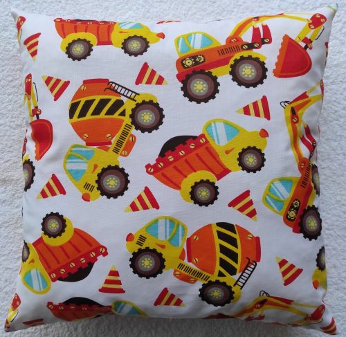 Aztadejó Munkagépes töltött díszpárna 39x39 cm