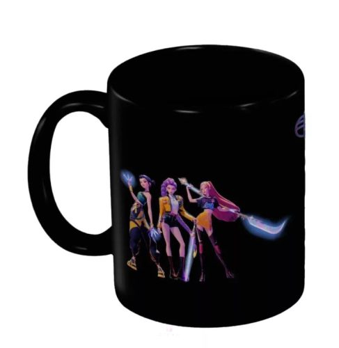 K-pop Demon Hunters / K-pop Démonvadászok bögre 315 ml – fekete, díszdobozban