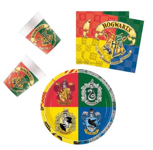 Harry Potter Hogwarts Houses party szett 36 db-os 23 cm-es tányérral