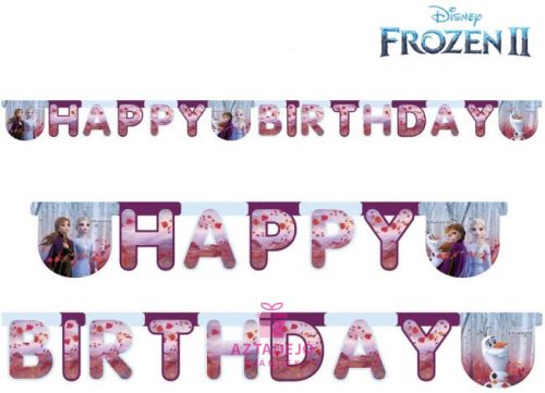 Disney Frozen II, Jégvarázs Happy Birthday felirat 200 cm