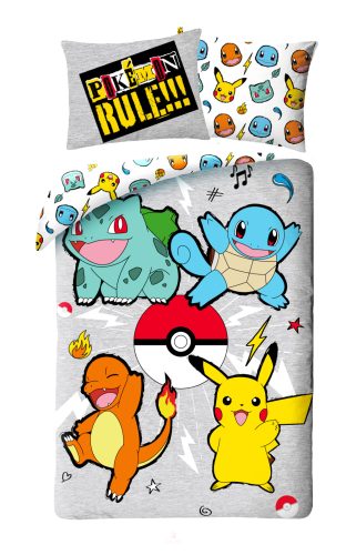 Pokémon Rule ágyneműhuzat 140x200 cm 70x90 cm