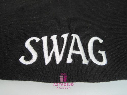 Unisex sapka SWAG felirattal fekete