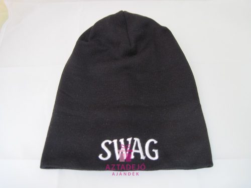 Unisex sapka SWAG felirattal fekete