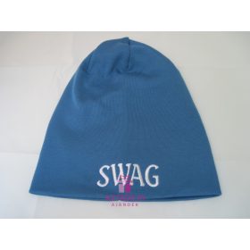 Unisex sapka SWAG felirattal világoskék