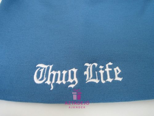 Unisex sapka THUG LIFE felirattal világoskék