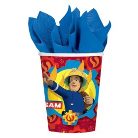 Sam a tűzoltó papír pohár 8 db 266 ml