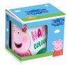 Peppa malac Pink porcelán bögre 235 ml (8 oz) Díszdobozban