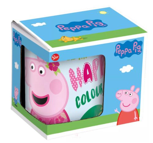 Peppa malac Pink porcelán bögre 235 ml (8 oz) Díszdobozban