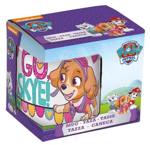 Mancs Őrjárat Go Skye porcelán bögre 235 ml (8 oz) Díszdobozban