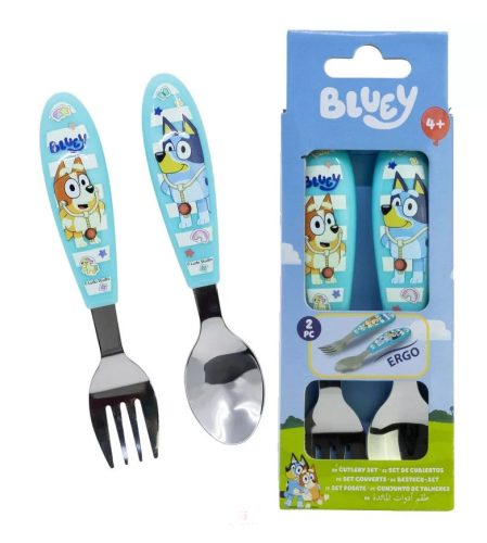 Bluey Yummy fém ergo evőeszköz készlet - 2 darabos