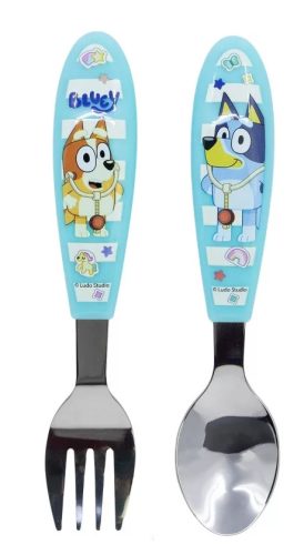 Bluey Yummy fém ergo evőeszköz készlet - 2 darabos