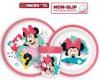 Disney Minnie Being More csúszásmentes étkészlet, micro műanyag szett