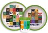 Minecraft Crafters csúszásmentes étkészlet, micro műanyag szett