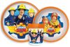Sam a tűzoltó Rescue Mission csúszásmentes étkészlet, micro műanyag szett