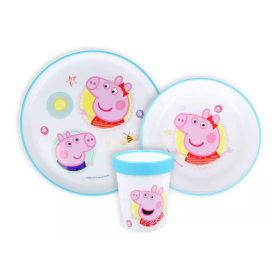   Peppa malac Core csúszásmentes étkészlet, micro műanyag szett