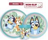 Bluey Leaves csúszásmentes étkészlet, micro műanyag szett