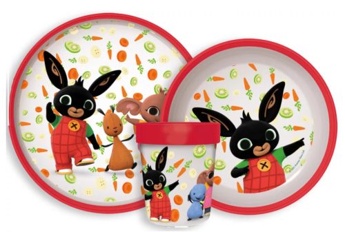 Bing Happy Carrots csúszásmentes étkészlet, micro műanyag szett
