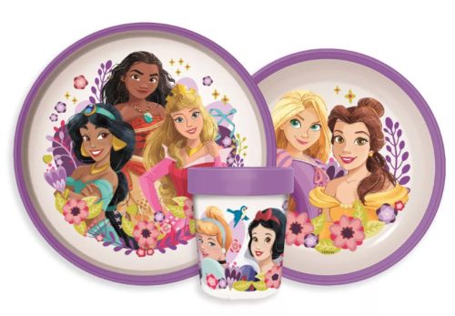 Disney Hercegnők Courageous Heart csúszásmentes étkészlet, micro műanyag szett