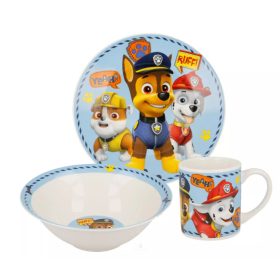   Mancs Őrjárat Boy Icons porcelán étkészlet Díszdobozban