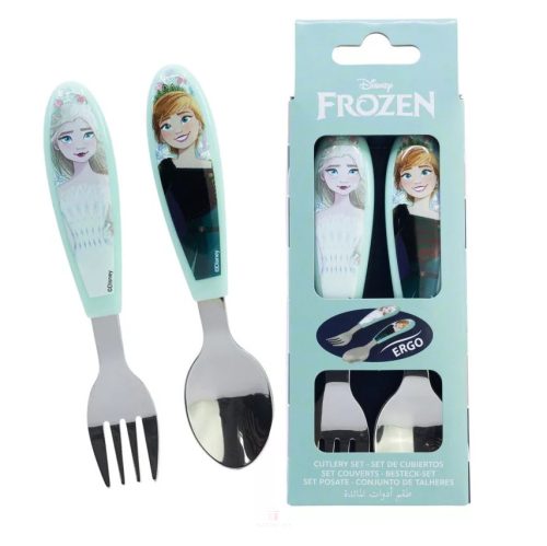 Disney Jégvarázs Snowy Tale fém ergo evőeszköz készlet - 2 darabos
