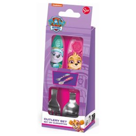   Mancs Őrjárat Girl Superpowers fém ergo evőeszköz készlet - 2 darabos