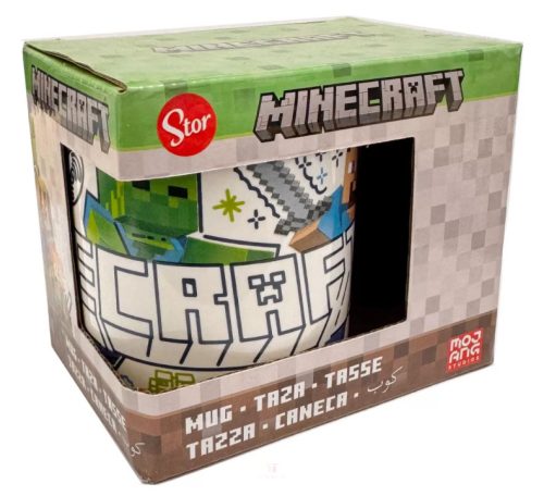 Minecraft Explore More porcelán bögre 235 ml (8 oz) Díszdobozban