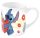 Disney Lilo és Stitch, A csillagkutya Heart porcelán bögre 235 ml (8 oz) Díszdobozban
