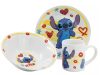 Disney Lilo és Stitch, A csillagkutya Heart porcelán étkészlet Díszdobozban