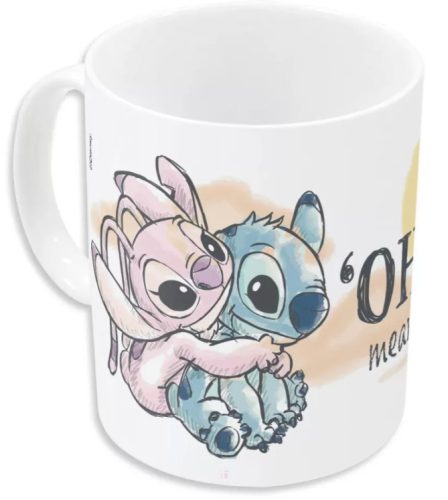 Disney Lilo és Stitch, A csillagkutya Family porcelán bögre 325 ml (11 oz) Díszdobozban