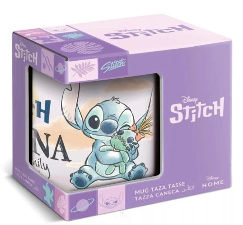 Disney Lilo és Stitch, A csillagkutya Family porcelán bögre 325 ml (11 oz) Díszdobozban