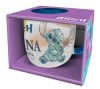 Disney Lilo és Stitch, A csillagkutya Ohana Elite porcelán bögre 380 ml (13 oz) Díszdobozban