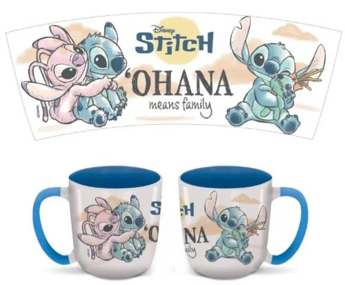 Disney Lilo és Stitch, A csillagkutya Ohana Elite porcelán bögre 380 ml (13 oz) Díszdobozban