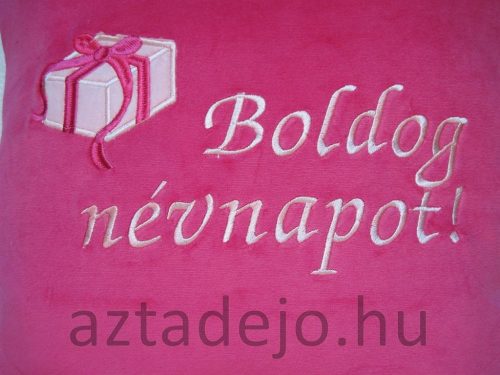 Névnapi párna 35x35 cm pink