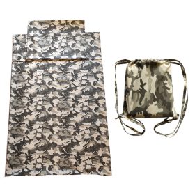   Terepmintás álcamintás ágyneműhuzat hátizsákkal 140x200 cm 60x70 cm